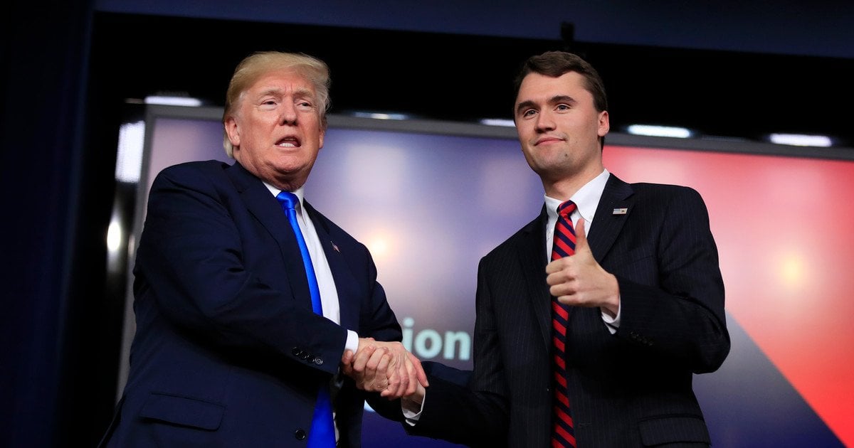 Дональд Трамп і Чарлі Кірк