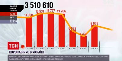 Коронавирус в Украине: за минувшие сутки подтвердили более 8,5 тысячи новых диагнозов