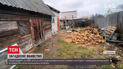 У Рівненській області розшукують невідомого, який до смерті забив чоловіка разом із його собакою