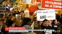 Тысячи людей на протестах в Чехии требуют отставки премьера Андрея Бабиша