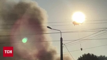 У Києві пожежі гасять безпілотниками