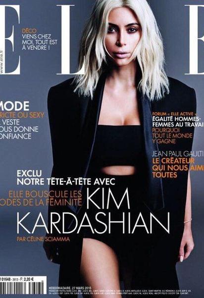 Ким Кардашьян для журнала Elle