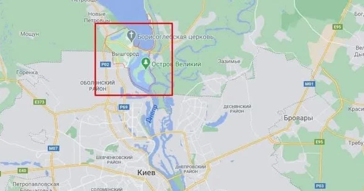 Карта пошуків дворічного Богдана Уніченко / © Поліція Київської області