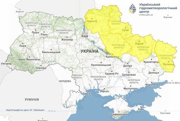 Синоптики предупреждают о шквальном ветре 30 июля / © Укргидрометцентр