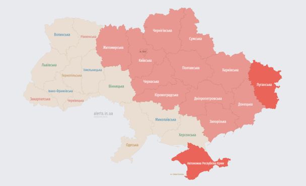 Актуальная карта тревог