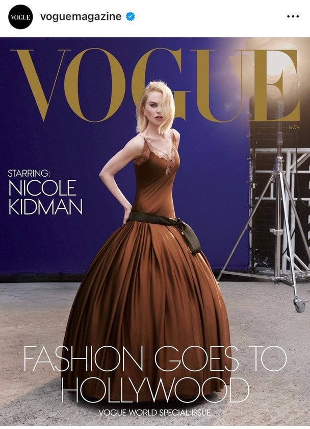 Ніколь Кідман, фото: instagram.com/voguemagazine