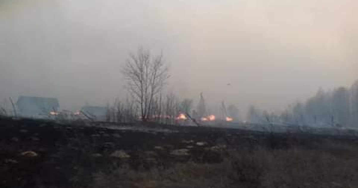 згорілі села в Житомирській області_1 / © facebook.com/Олексій Кравчук