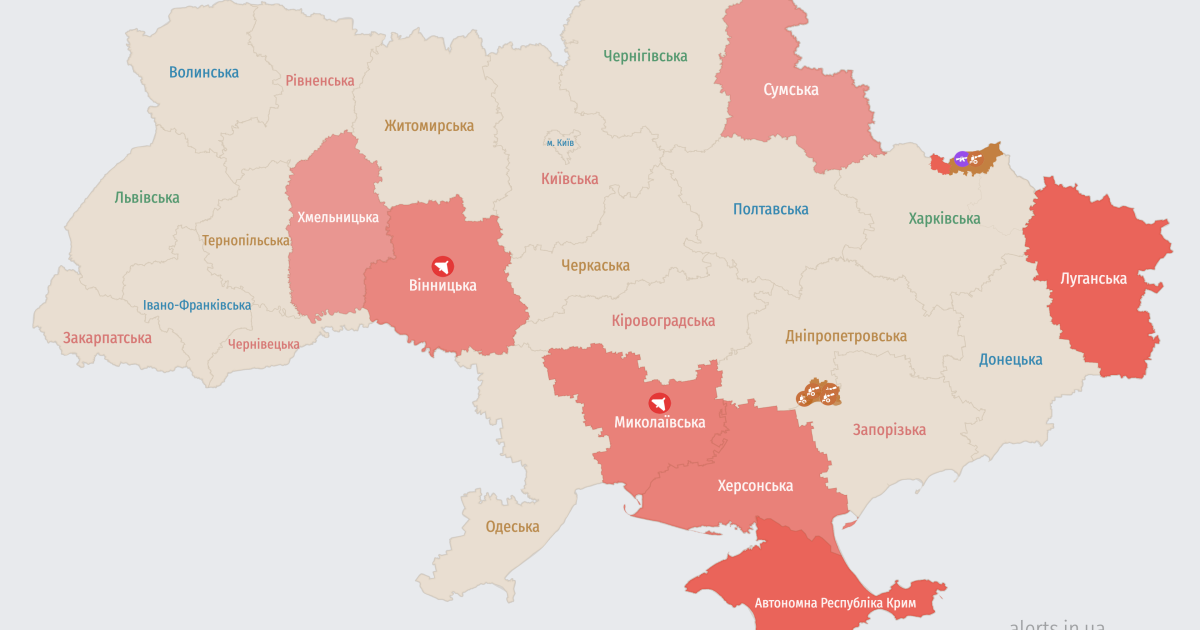 Мапа тривог