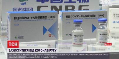 Туреччина отримала першу партію вакцини від Китаю і вже готова до масового щеплення