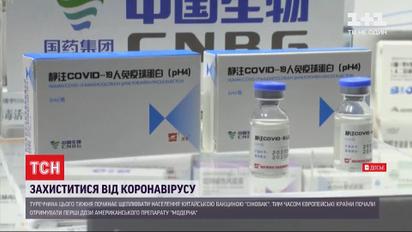 Туреччина отримала першу партію вакцини від Китаю і вже готова до масового щеплення