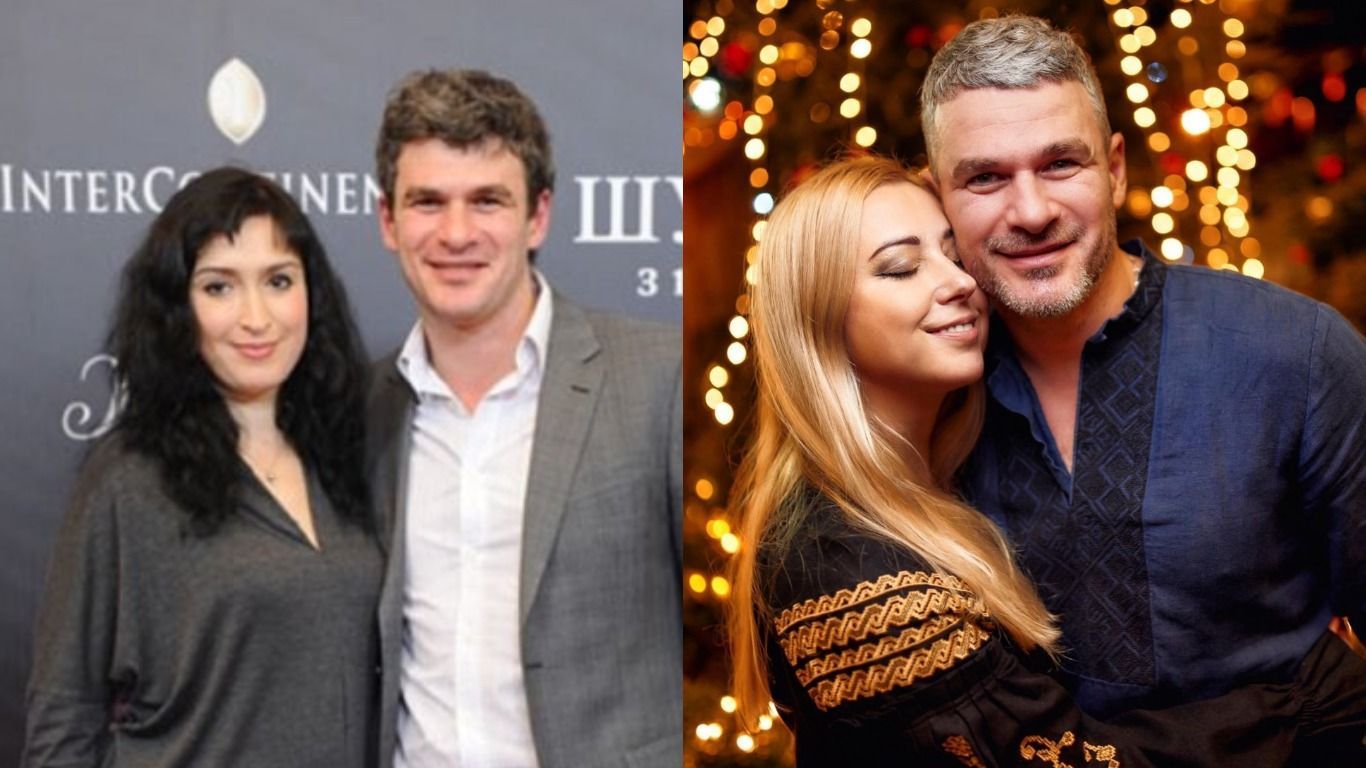 Слева – Арсен Мирзоян с первой женой, справа – с Тоней Матвиенко / © 