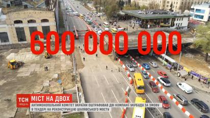 Антимонопольний комітет оштрафував дві компанії за змову в тендері на реконструкцію Шулявського мосту