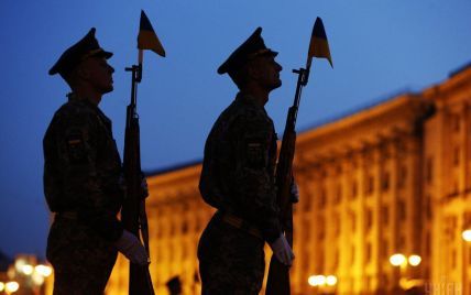 Ветераны АТО впервые приобщились к репетициям парада на Крещатике