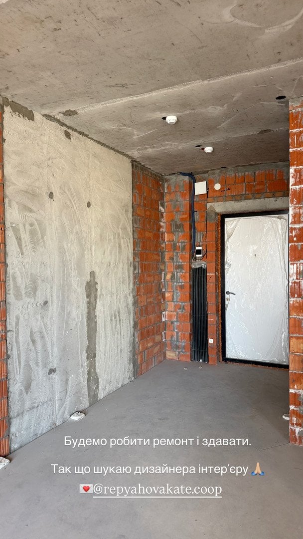 Квартиру Катерина Реп'яхова та Віктор Павлік здаватимуть в оренду / © instagram.com/repyahovakate