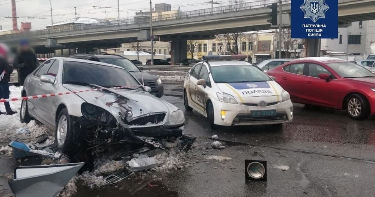 У Києві водій "під кайфом" збив двох пішоходів / © Facebook / Патрульна поліція Києва