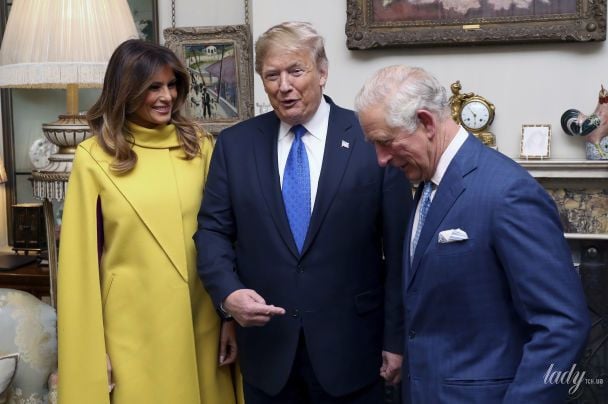 Мелания и Дональд Трамп и принц Чарльз / © Associated Press