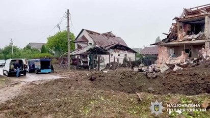 Удар по Киевщине: полиция показала новые кадры последствий атаки