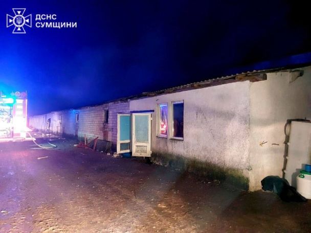 "Shahed" hit near the site of the previous strike / Photo: Department of the State Emergency Service in Sumy region