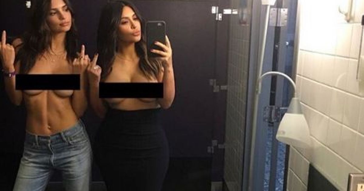 Эмили Ратажковски и Ким Кардашьян