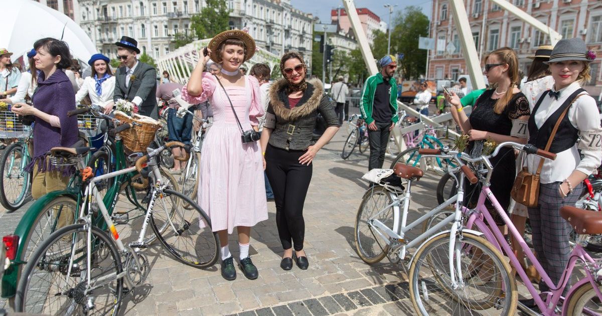 Велопарад "Ретро круїз" у Києві_15 / © УНІАН