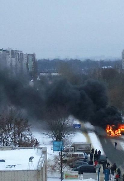 пожежа маршрутка суми_6 / © ВКонтакте/Сумы - лучший город в мире!