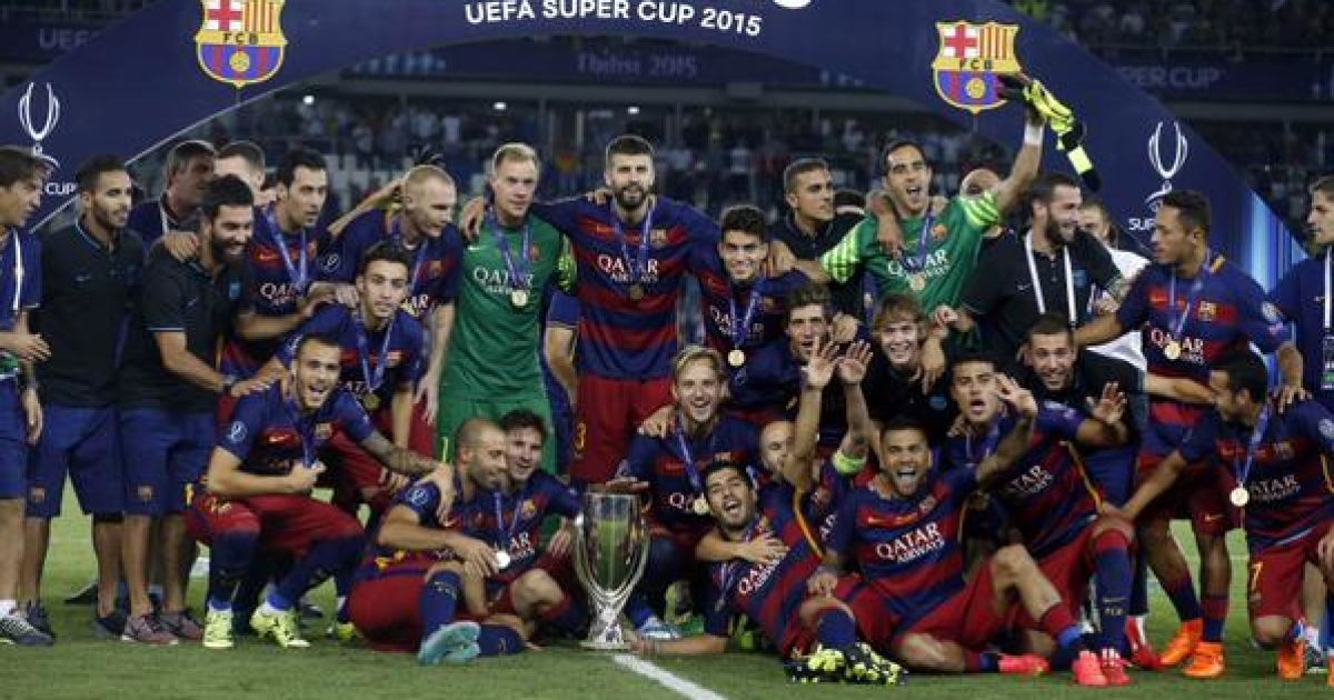 "Барселона" - победитель Суперкубка УЕФА 2015.