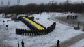 Бійці Нацгвардії влаштували флешмоб на Хортиці на підтримку полонених моряків