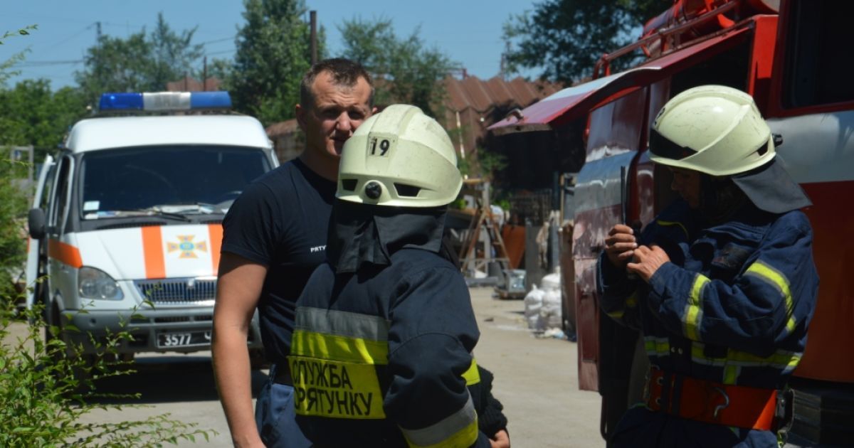 пожежа на шпалерному заводі в Дніпрі_5 / © Главное управление ГСЧС в Днепропетровской области