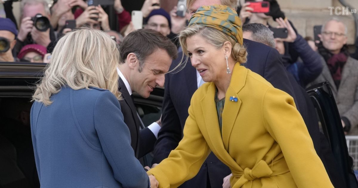 Брижит Макрон и королева Максима