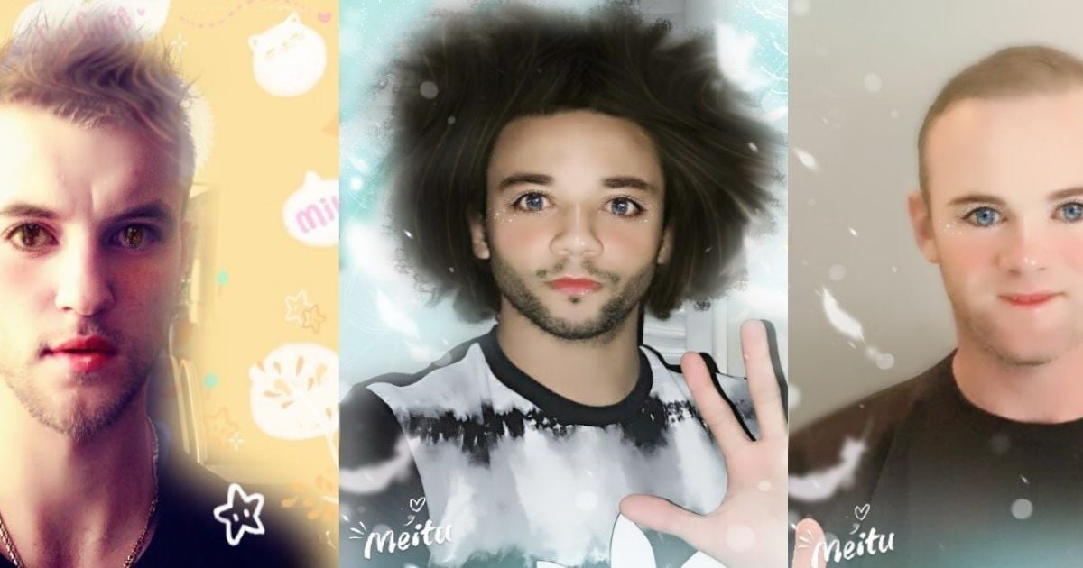 Футболисты-милашки. Как выглядят звезды в фоторедакторе аниме
