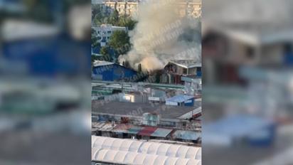 В Киеве вспыхнул масштабный пожар