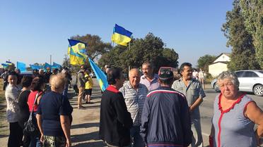 В Крыму стартовала бессрочная блокада полуострова. / © facebook.com/ayder.muzhdabaev