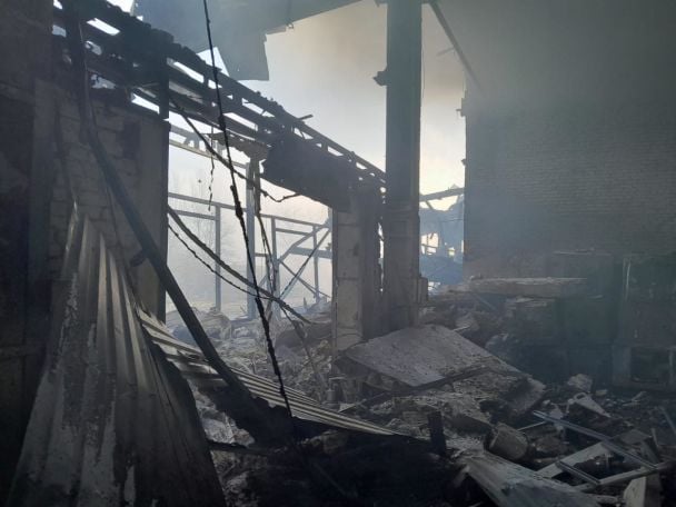 The hit on the humanitarian aid warehouse of the Ukrainian Red Cross