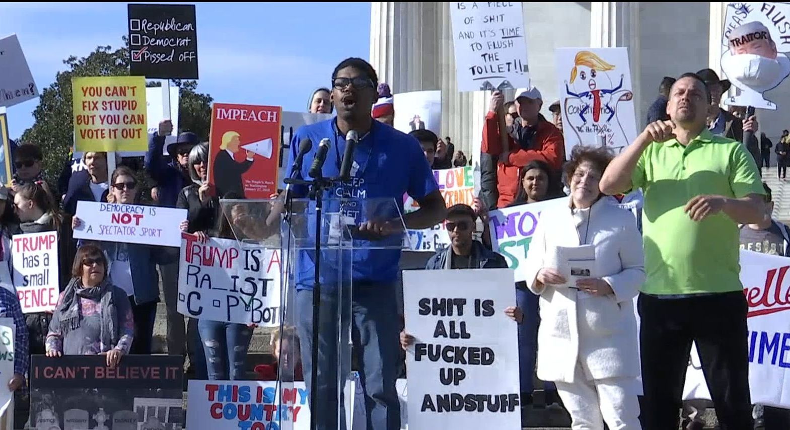 Противники Трампа влаштували протест в середмісті Вашингтона