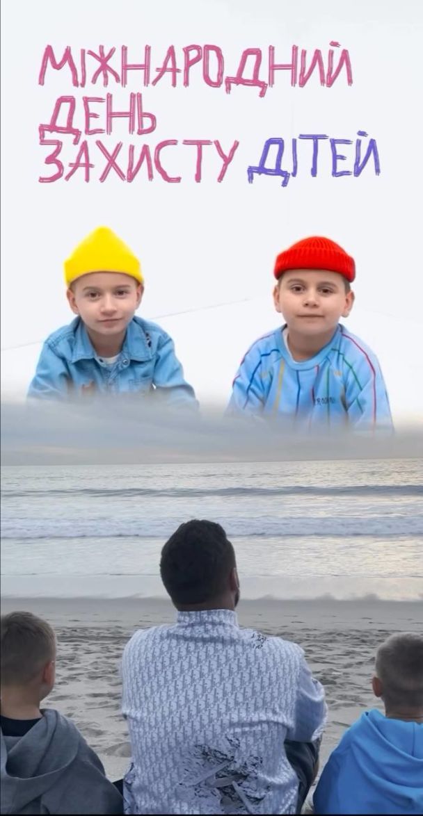 Дмитро Монатік з дітьми / © instagram.com/irinamonatik