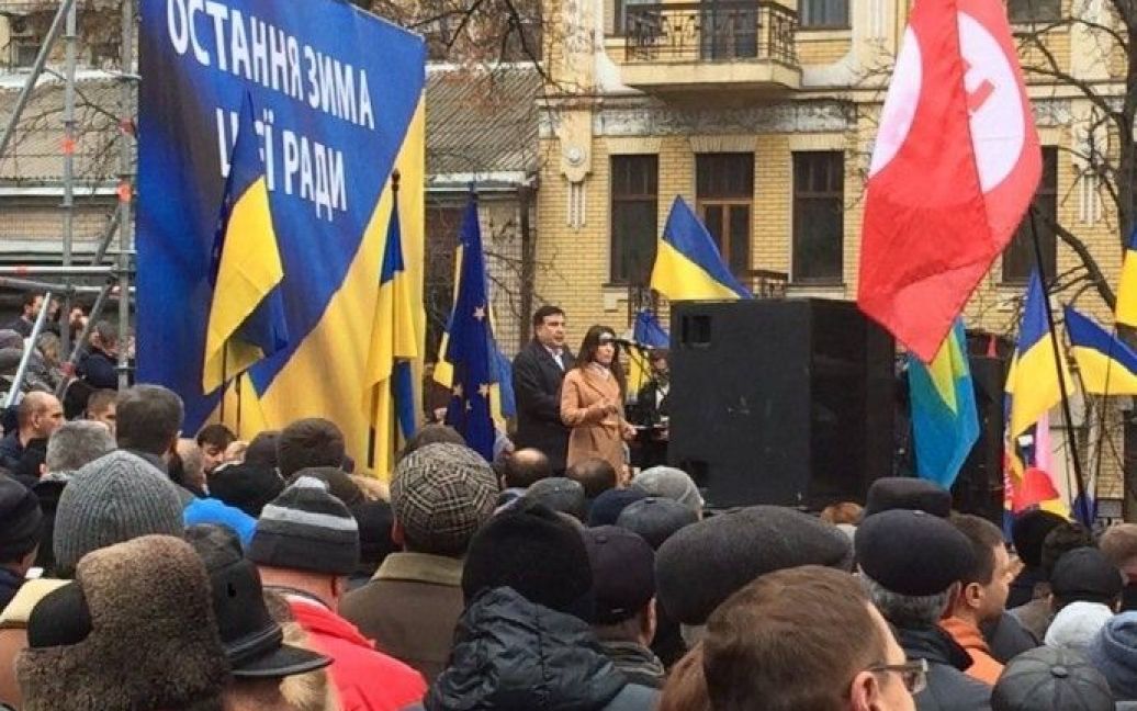 Митинг Саакашвили / © Украинская правда/Роман Кравец