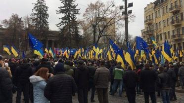 Митинг Саакашвили / © Украинская правда/Роман Кравец