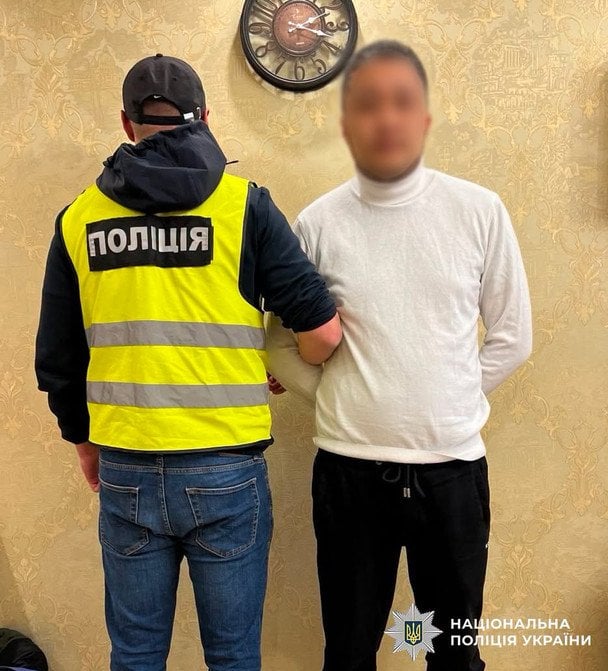 Один из мошенников / © Полиция Киева