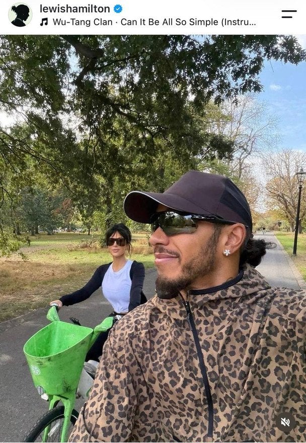 Кім Кардашян і Льюїс Гемілтон, фото: instagram.com/lewishamilton