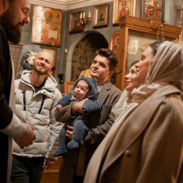Хрещення сина Анатолія Анатоліча / © instagram.com/yulattt