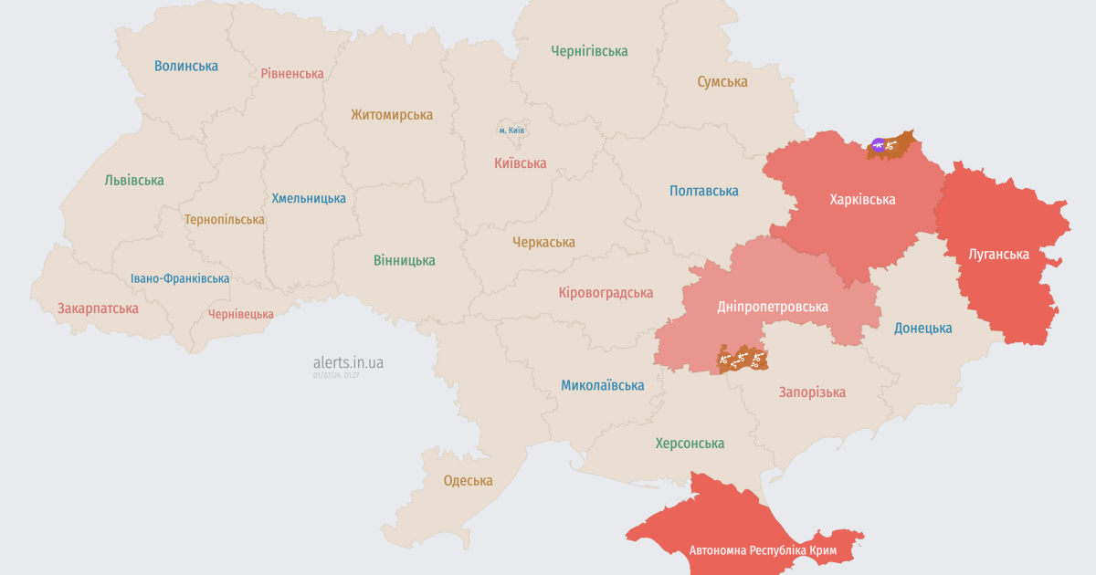 Мапа тривог