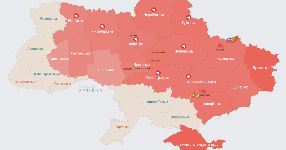 Карта тревог