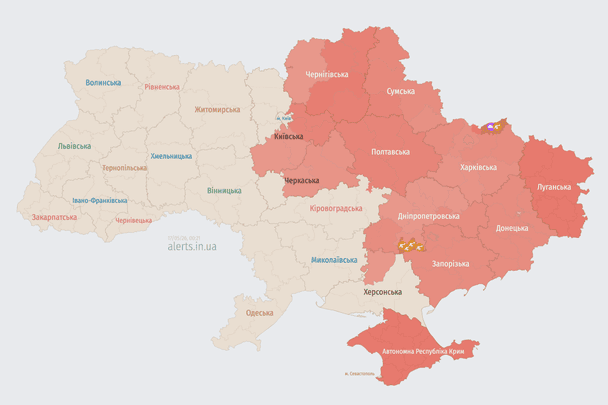 Ворог атакує Україну ударними БпЛА: напрямок руху