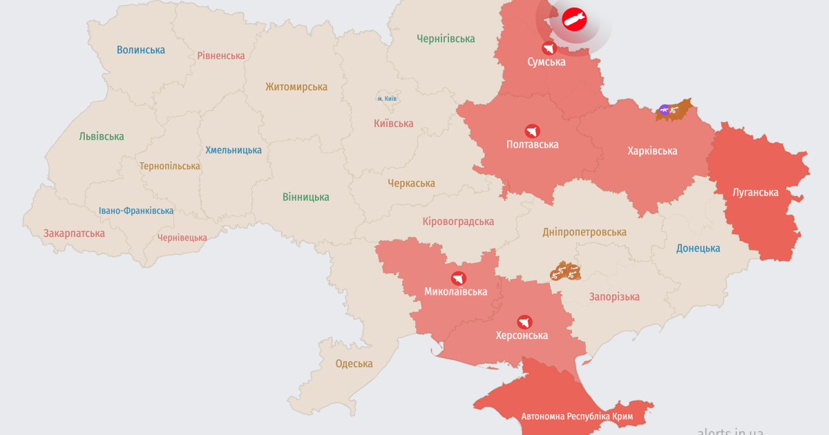 Карта тревог