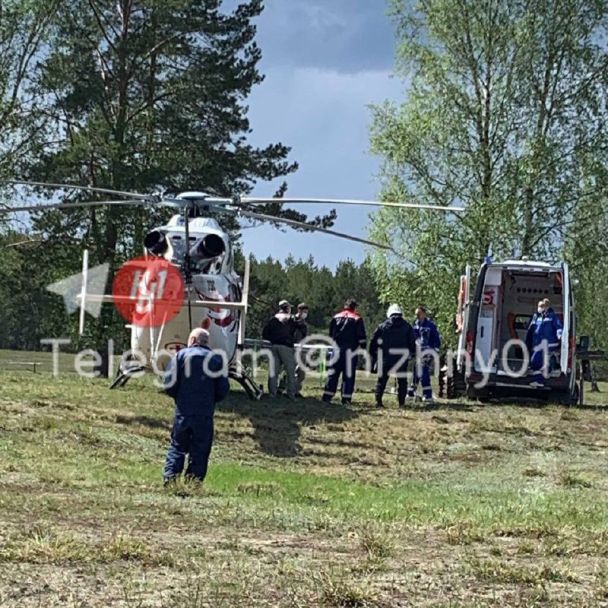 На місце вибуху прибув вертоліт для перевезення до лікарні потерпілого від вибуху пропагандиста Захара Прилєпіна