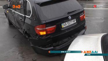 У Києві зранку відбулося вогненне зіткнення двох автоледі
