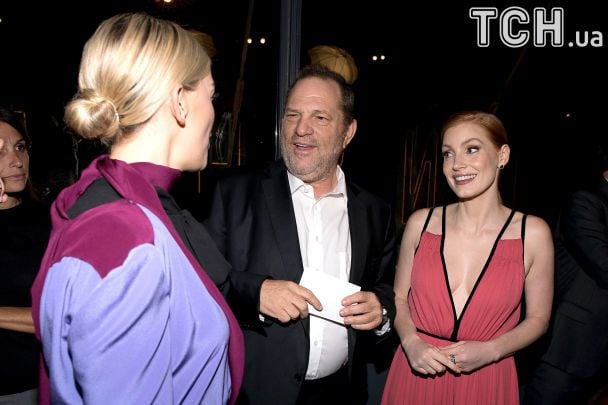 Джессіка Честейн та Гарві Вайнштейн / © Getty Images