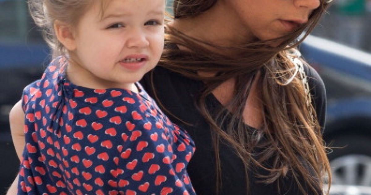 Виктория Бекхэм с дочерью Харпер