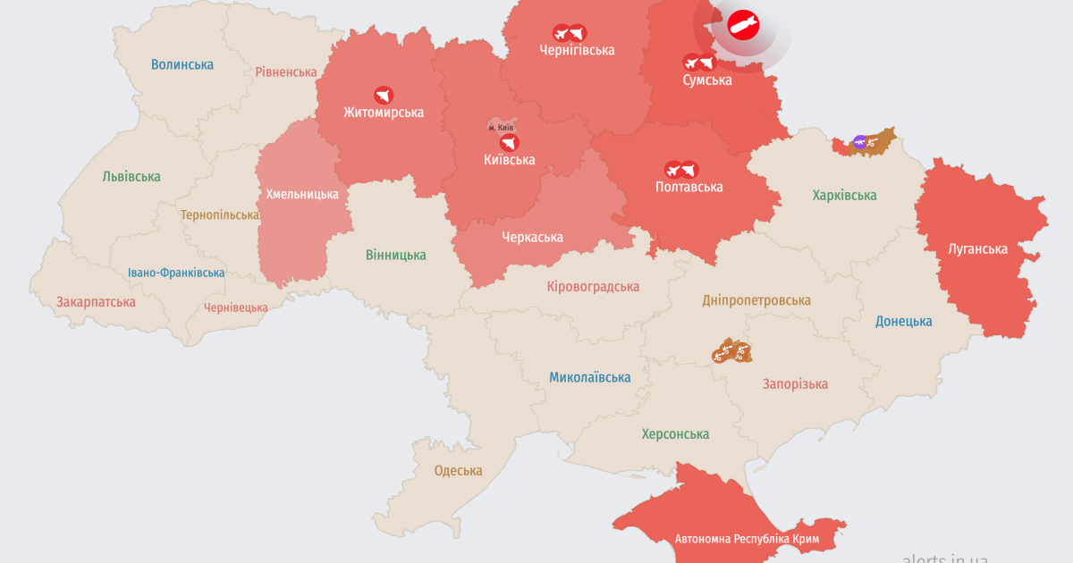 Карта тревог