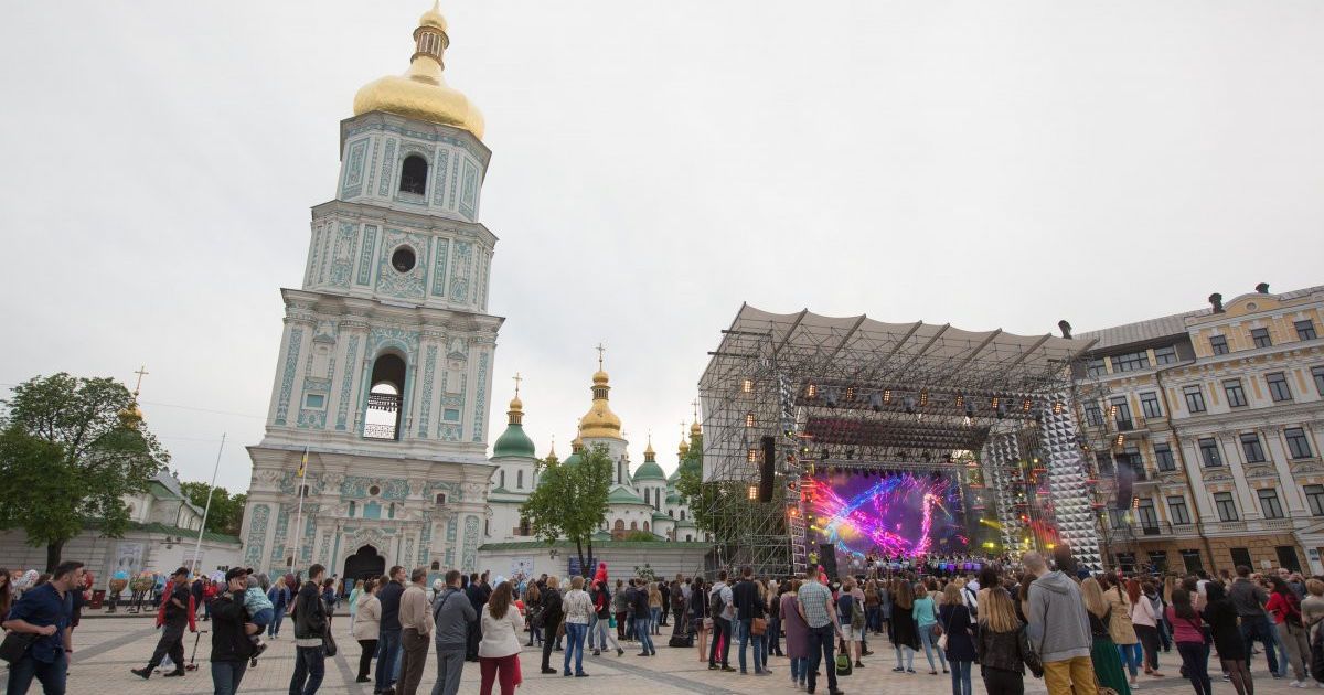 Фан-зона Євробачення на Софійській площі_2 / © УНІАН